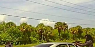 Hombre protagoniza balacera y agente de la policia lo mata.