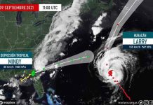 Mindy avanza sobre Georgia como depresión tropical