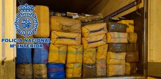 Policía de Granada españa incautan 26 mil kilos de hachís.