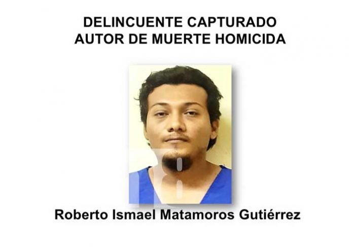 Policía Nacional presenta al autor de un homicidio en Tipitapa