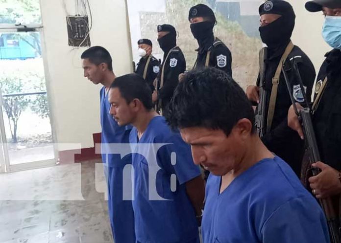 Conferencia de prensa de la Policía Nacional en Chontales