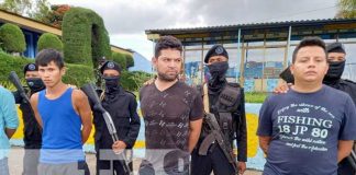 Captura de sujetos por cometer delitos en Jinotega