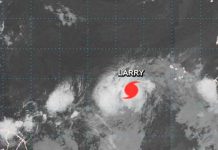 Tormenta Tropical Larry se convierte en huracán categoría 1