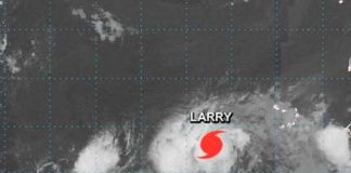 Tormenta Tropical Larry se convierte en huracán categoría 1