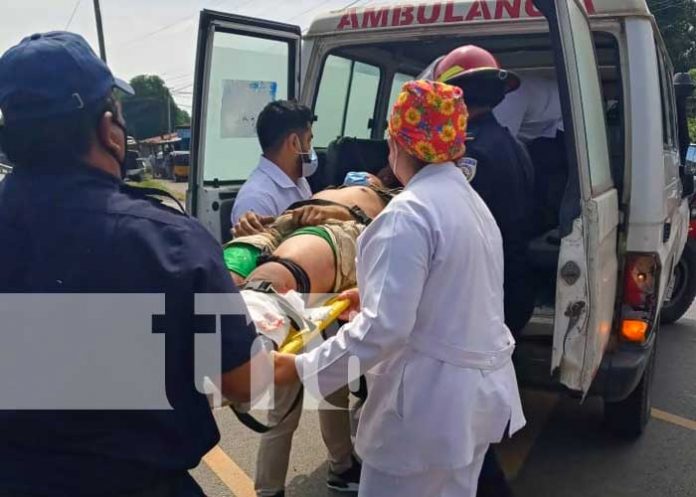 Escena del accidente de tránsito en León