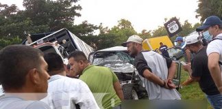 Escena del mortal accidente en Matagalpa
