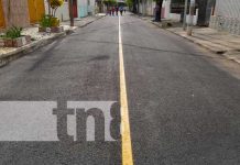 Alcaldía de Managua inaugura 6 cuadras de mejoramiento vial en Bello Horizonte Foto: Obras de mejoramiento vial en Bello Horizonte, Managua / TN8