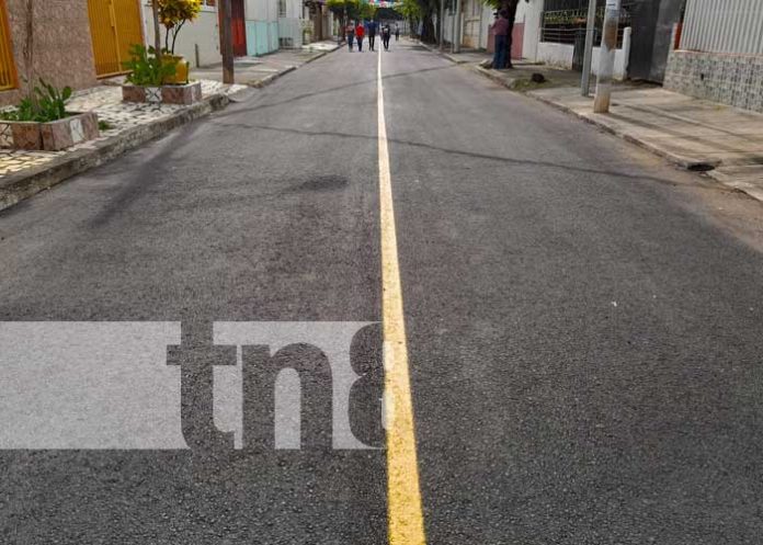 Foto: Obras de mejoramiento vial en Bello Horizonte, Managua / TN8