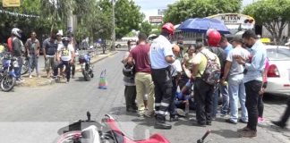 Escena de accidentes de tránsito en Nicaragua