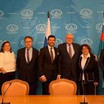 Delegación de Nicaragua en importante encuentro con el Vicecanciller de Rusia