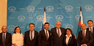 Delegación de Nicaragua en importante encuentro con el Vicecanciller de Rusia