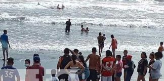 Playa donde encontraron cuerpo del niño en Chinandega