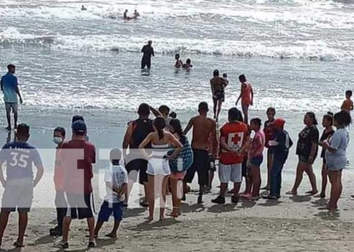 Playa donde encontraron cuerpo del niño en Chinandega