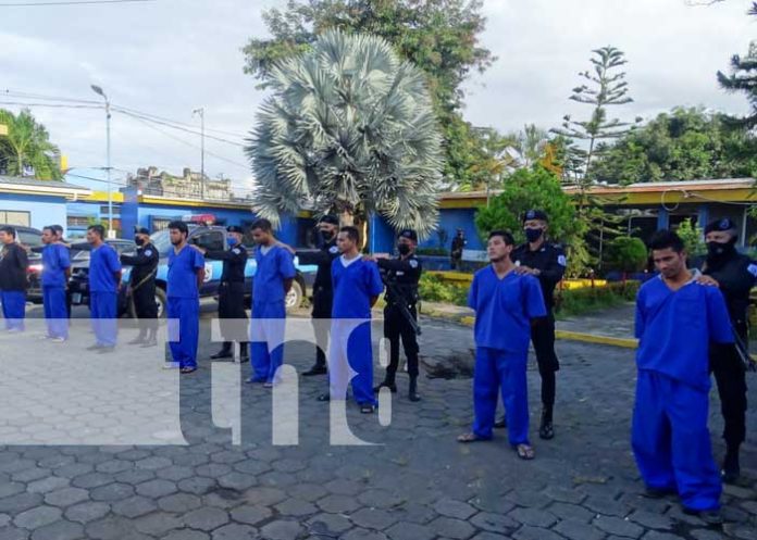Policía capturó a sujetos por delitos de peligrosidad en Masaya