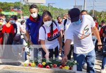 Juventud de Nicaragua reafirma su compromiso con legado de Rigoberto López Pérez Homenaje al paso a la inmortalidad de Rigoberto López Pérez