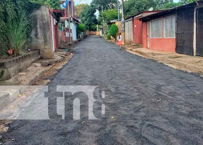 Barrio Santos López de Managua tendrá todas sus calles asfaltadas