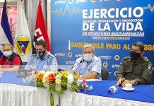 SINAPRED pone en práctica planes de respuesta en Ejercicio Multiamenazas Conferencia de prensa del SINAPRED sobre Tercer Ejercicio Multiamenazas