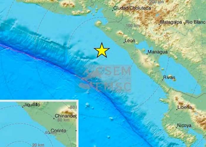 sismo- Réplicas continúan tras fuerte sismo de 6.2 en Nicaragua