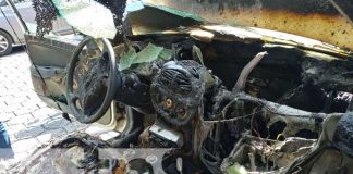 En 'cenizas' le queda el taxi a un cadete en Managua
