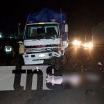 Motociclista muere tras estrellarse contra camión en Tipitapa Accidente de tránsito en Tipitapa