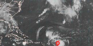 Se formó la tormenta tropical Peter en el Océano Atlántico