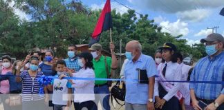 Inauguran proyecto de calles en barrio Bella Vista en Juigalpa