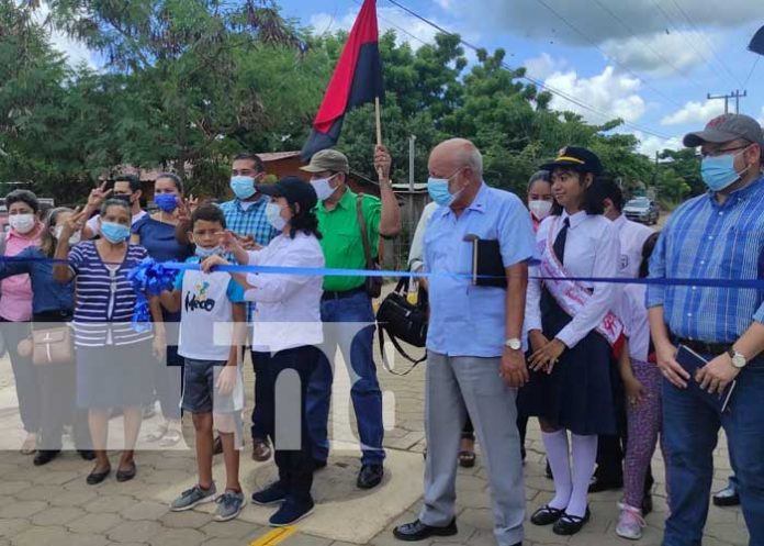 Inauguran proyecto de calles en barrio Bella Vista en Juigalpa