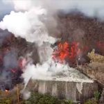 Apocalípticas imágenes del descenso de lava en La Palma, España