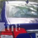 Joven fallece al ser arrollado por un vehículo en Chontales Imagénes del carro en abandono