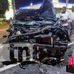 Conductor provoca colisión en el km 10.5 de la Ctra. Panamericana Sur nicaragua, managua, accidente,