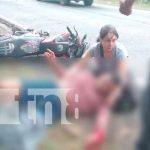 Motociclista grave en accidente de tránsito en Tipitapa Motociclista grave en accidente de tránsito en Tipitapa