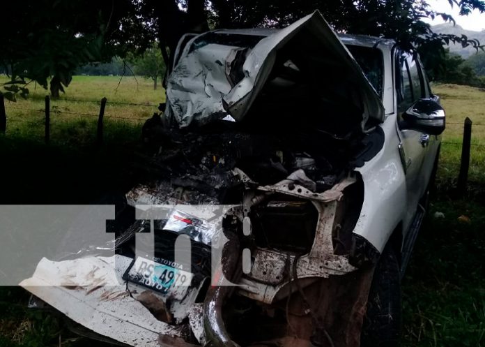 1 Fuerte accidente deja tres personas lesionadas en Juigalpa, Chontales