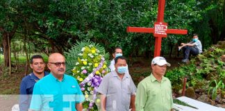 Llevan ofrendas florales a 23 años de la tragedia de Posoltega