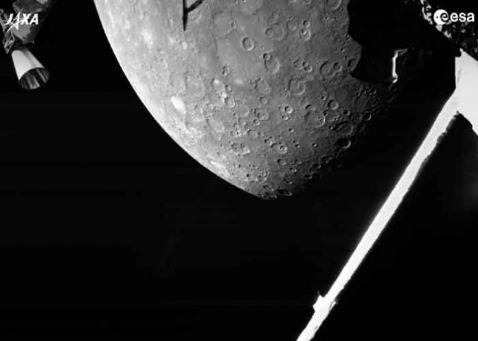 Misión espacial BepiColombo sobrevuela Mercurio por primera vez