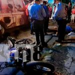 Motociclista muere tras embestido por un camión que se dio a la fuga nicaragua, managua, accidente,