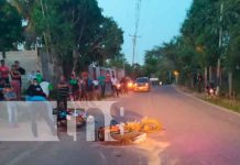 Un mal giro provoca la colisión entre dos motocicletas nicaragua, jalapa, accidente,