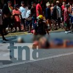 Motociclista aparentemente ebrio embiste a señora en la entrada a Ciudad Sandino Motociclista ebrio embiste a señora en la entrada a Ciudad Sandino