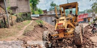 Avanza reparación de las calles de Rio Blanco, Matagalpa