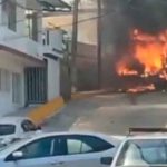 Supuestos sicarios quemaron camión de pasajeros en Acapulco