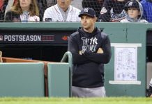 Aaron Boone seguirá siendo el mánager de Loáisiga en Yankees aaron, boone, yankees, nueva, york, béisbol,