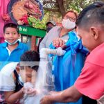 Acto por proyecto de agua potable en Monimbó