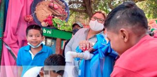 Acto por proyecto de agua potable en Monimbó