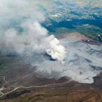Tras erupción el volcán monte Aso en Japón mantiene alerta 3 Tras erupción el volcán monte Aso en Japón mantiene alerta 3