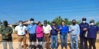 Acto de entrega de sitio para construir edificio del MARENA en Bilwi