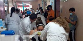 Con éxito realizan vacunación en niños, adolescentes y adultos en carazo