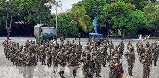 Acto por plan de seguridad para cosecha cafetalera