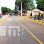 Inauguran puente vehicular y seis cuadras de calles en Waspán Sur, Managua Inauguración de una nueva calle y proyectos viales en Managua
