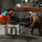 Construcción de nuevas calles en Managua