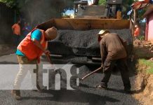 Supervisan avances de 10 cuadras de nuevas calles en el barrio Germán Pomares Construcción de nuevas calles en Managua