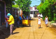 Avanza Calles para el Pueblo en el barrio La Esperanza, Managua calles en su máximo avance